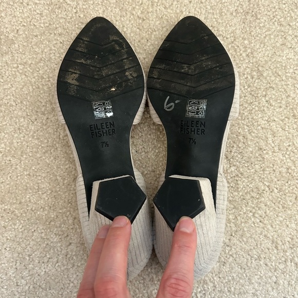 Eileen Fisher Rumi d’Orsay Pump Size 7.5 Tan Suede - Picture 8 of 9
